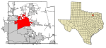 Collin County Texas Incorporated Areas McKinney highlighted